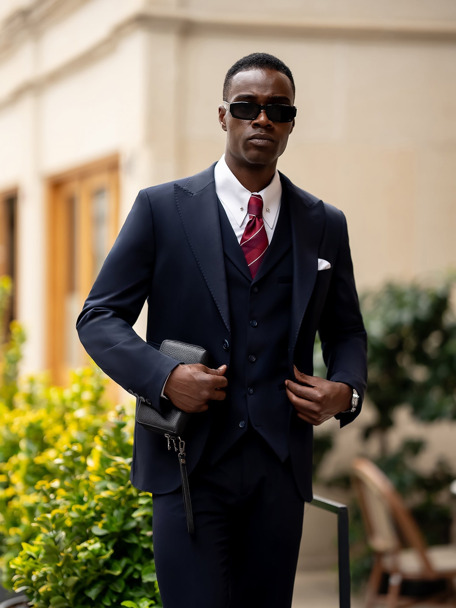 Navy Slim-Fit Suit 3-Piece