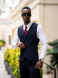 Navy Slim-Fit Suit 3-Piece