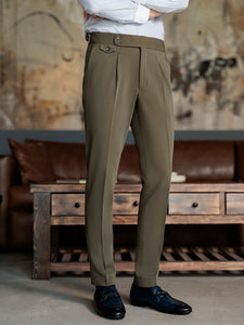 Khaki Double Breasted Suit 2-Piece