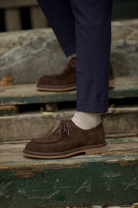 Bojoni Omaha Suede Leather Brown Shoes