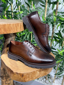 Bojoni Belmonte Brown Leather Shoes