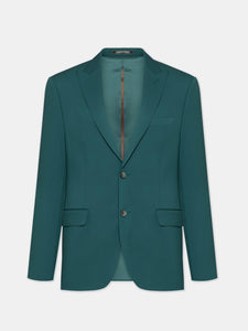 Green Modern-Fit Suit 3-Piece