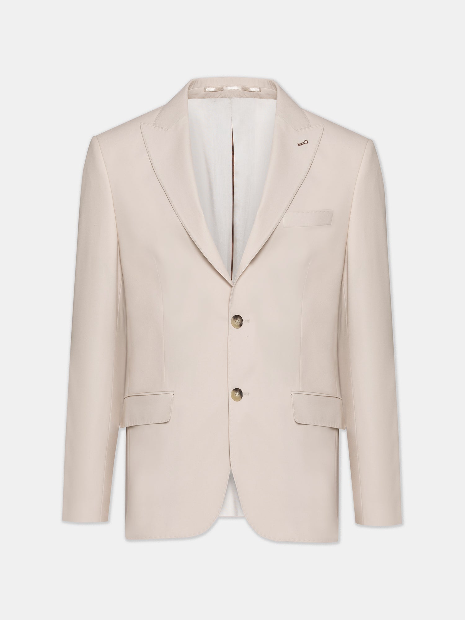 Beige Modern-Fit Suit 3-Piece