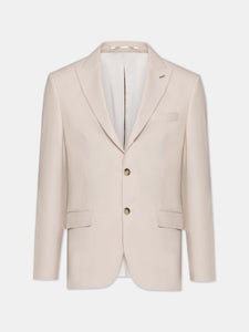 Beige Modern-Fit Suit 3-Piece