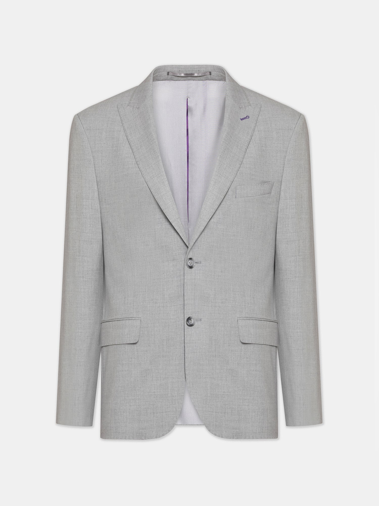 Grey Modern-Fit Suit 3-Piece