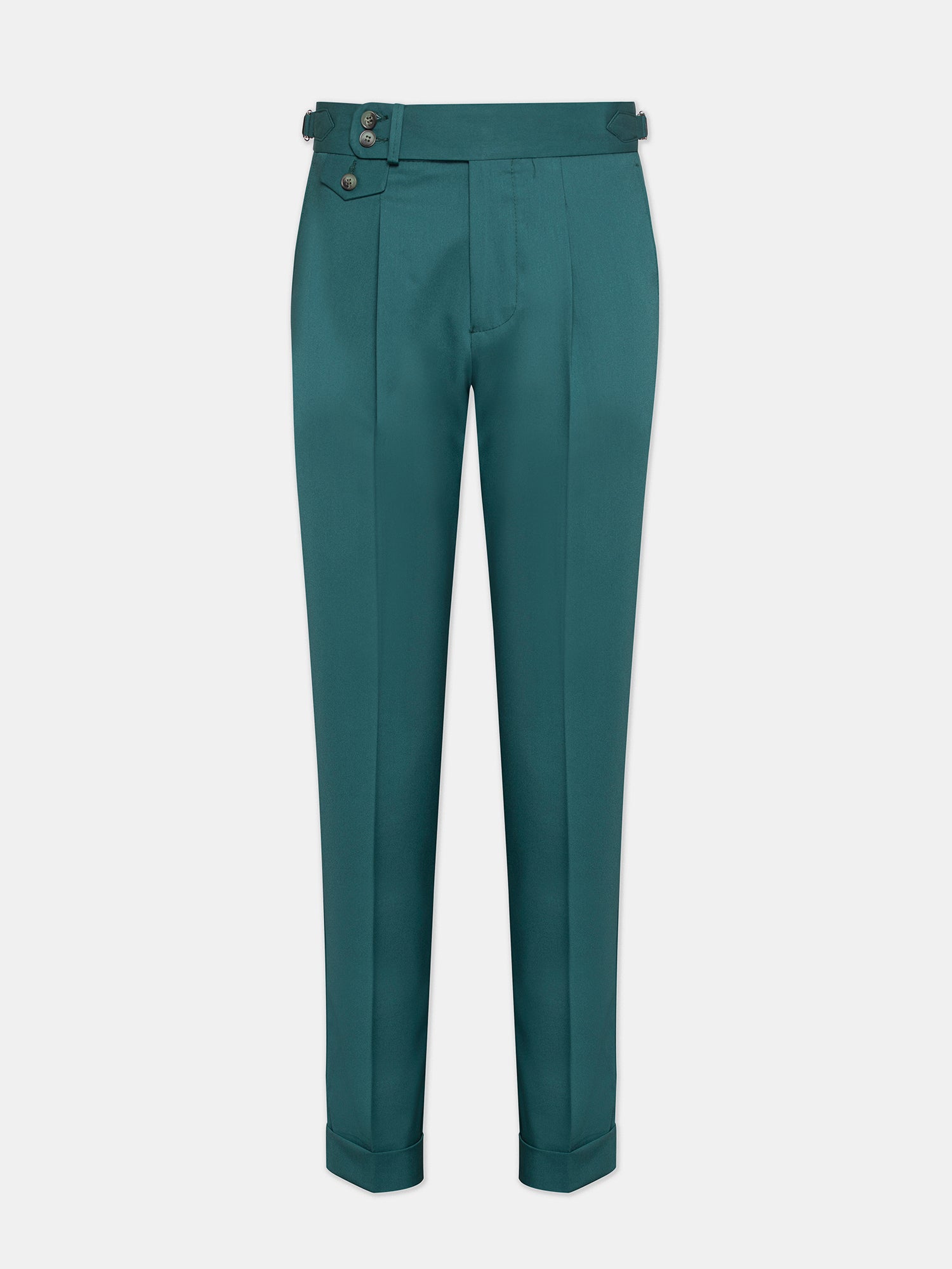 Green Modern-Fit Suit 3-Piece