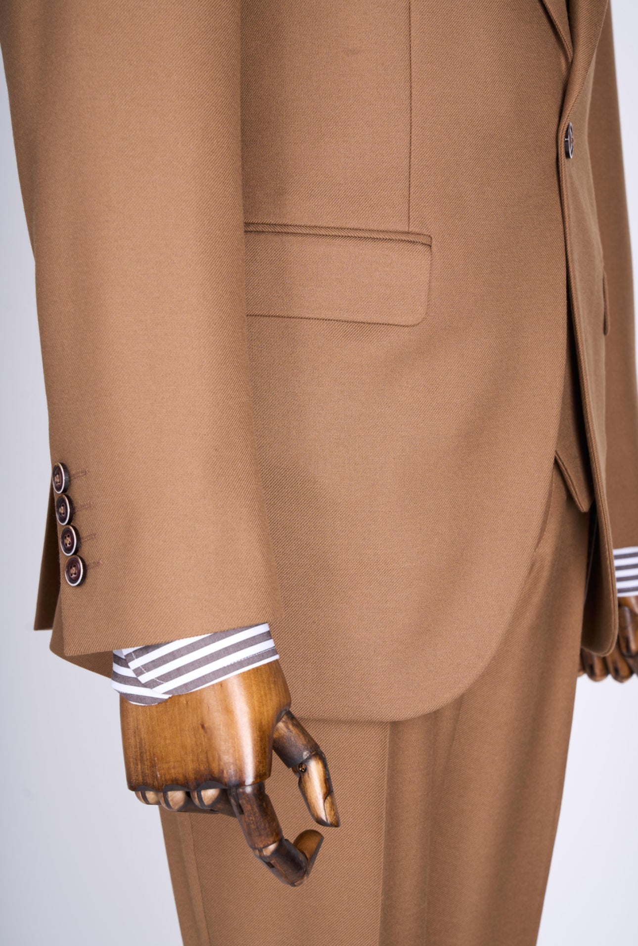 Bojoni Chicago Slim Fit Special Design Camel Suit