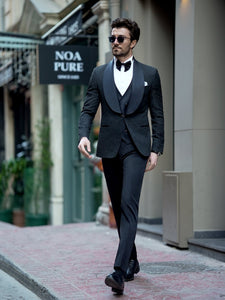 Black Slim-Fit Tuxedo 3-Piece