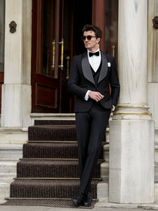 Black Slim-Fit Tuxedo 3-Piece