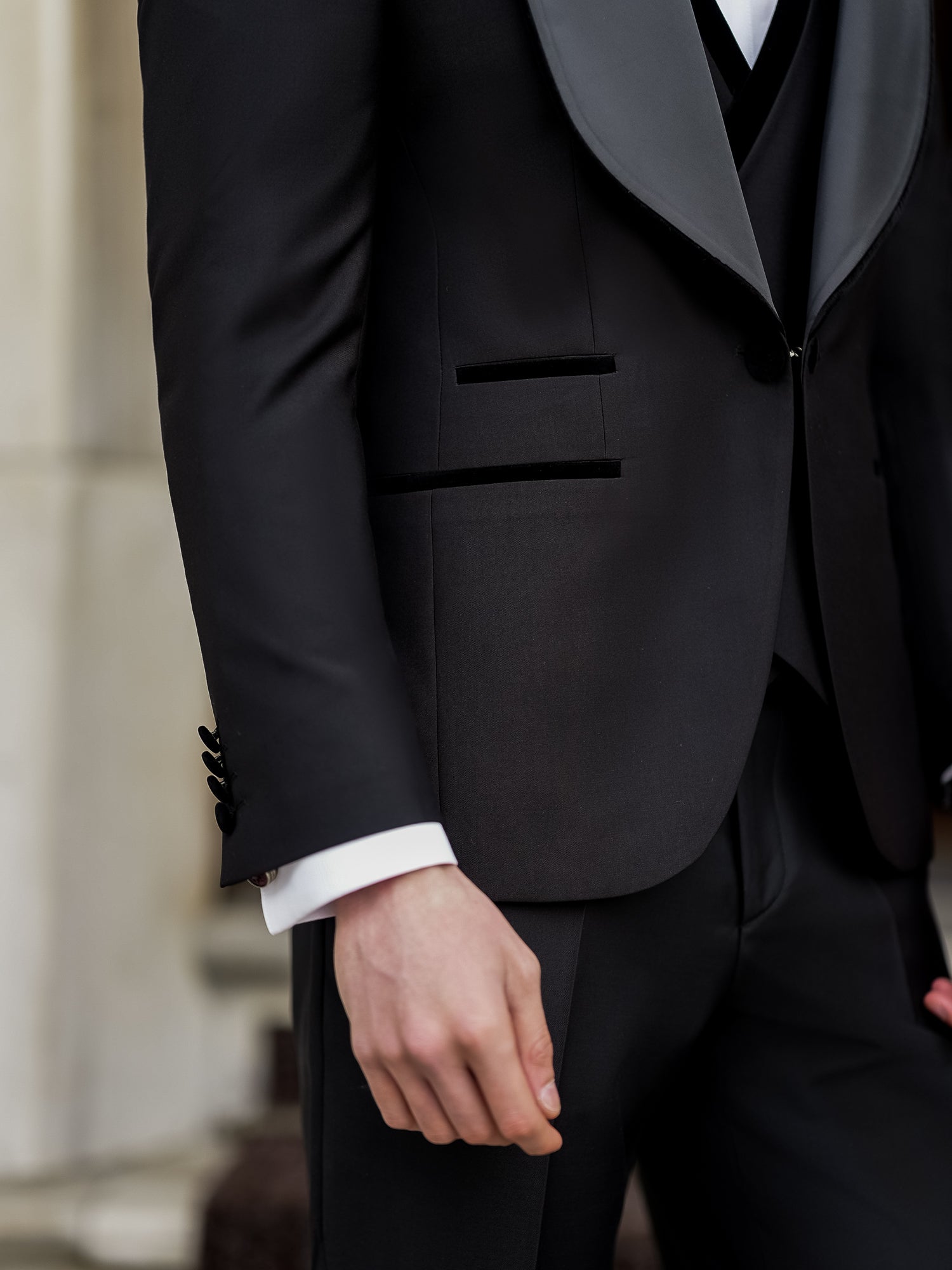 Black Slim-Fit Tuxedo 3-Piece