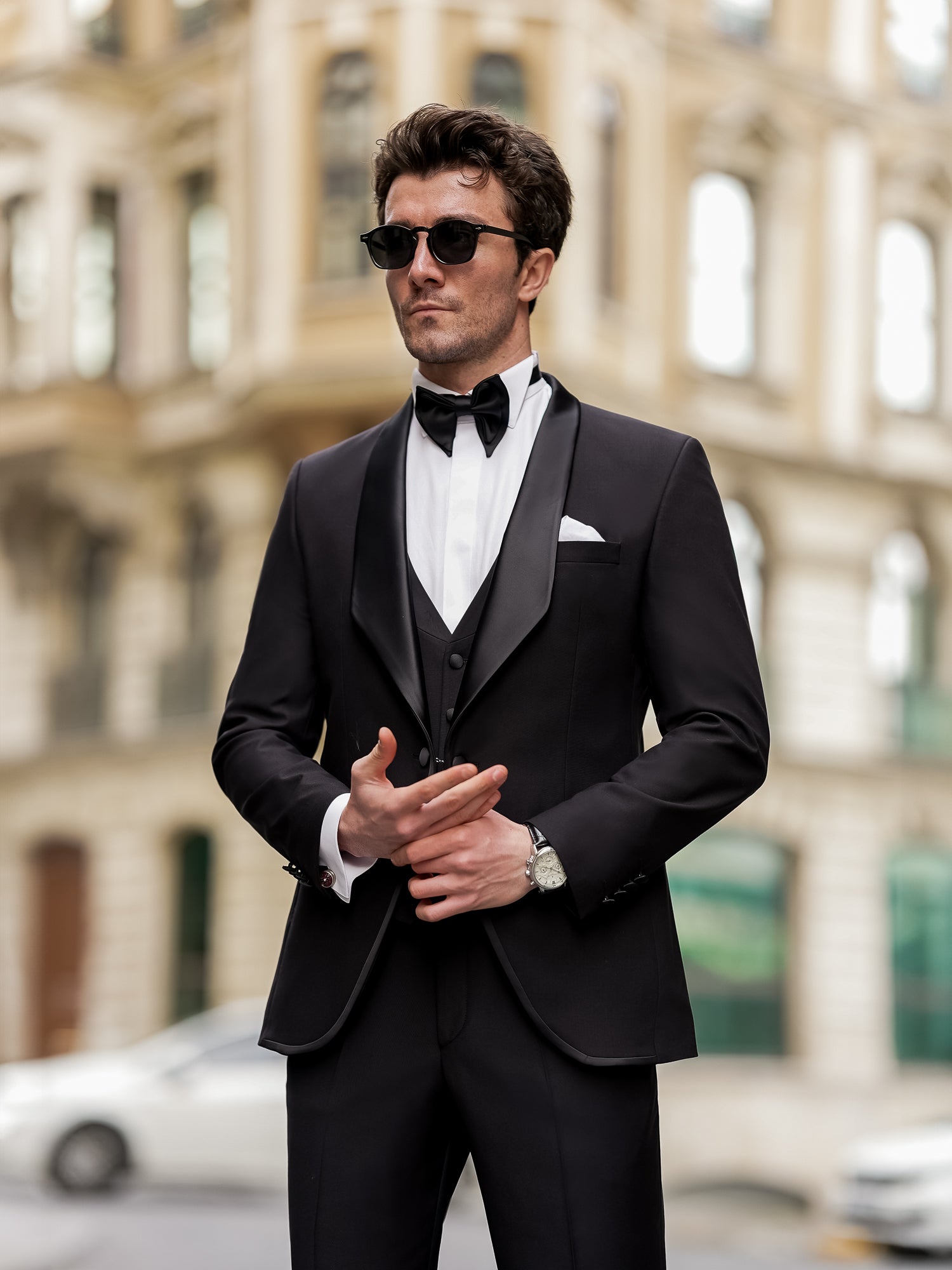 Black Slim-Fit Tuxedo 3-Piece