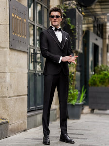 Black Slim-Fit Tuxedo 3-Piece