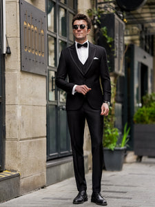 Black Slim-Fit Tuxedo 3-Piece