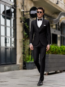 Black Slim-Fit Tuxedo 3-Piece