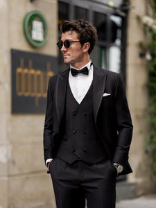 Black Slim-Fit Tuxedo 3-Piece