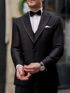 Black Slim-Fit Tuxedo 3-Piece