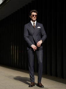 Navy Double Breasted Suit 2-Piece