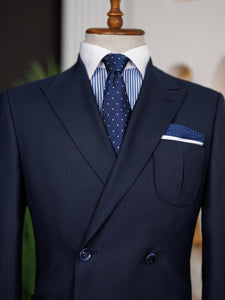 Navy Double Breasted Suit 2-Piece