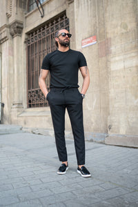 Bojoni Doral Black Slim Fit Pants