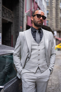 Bojoni Doral Slim Fit Classic Gray Suit