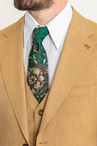 Bojoni Trivento Mustard Patterned Slim Fit Suit