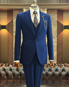 Bojoni Oxford Blue  Slim Fit Suit