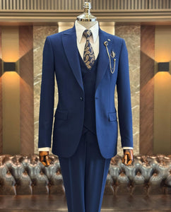 Bojoni Oxford Blue  Slim Fit Suit