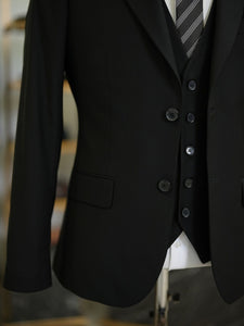 Bojoni Maison Black Slim Fit Suit