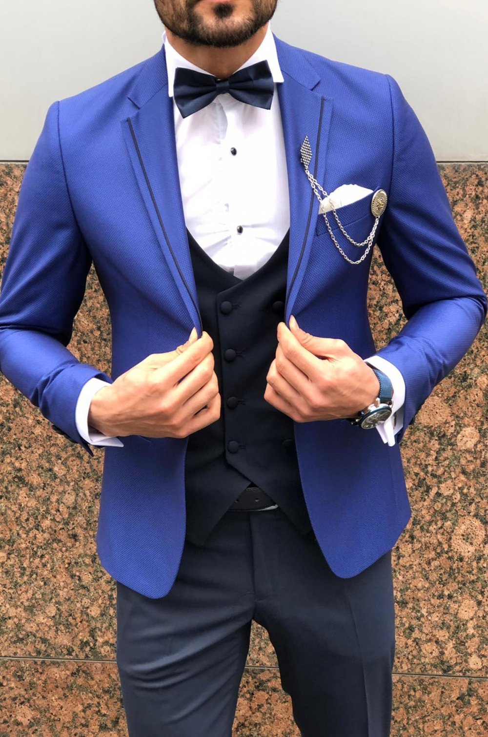 Luca Slim-Fit Suit Vest Sax-baagr.myshopify.com-suit-BOJONI