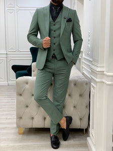 Montreal Water Green Slim Fit Suit-baagr.myshopify.com-1-BOJONI