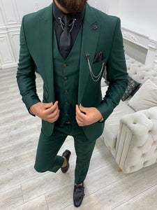 Montreal Green Slim Fit Suit | VICLAN