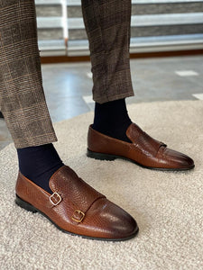 Bojoni Lorentti Brown Double Monk Strap Shoes-baagr.myshopify.com-shoes2-BOJONI