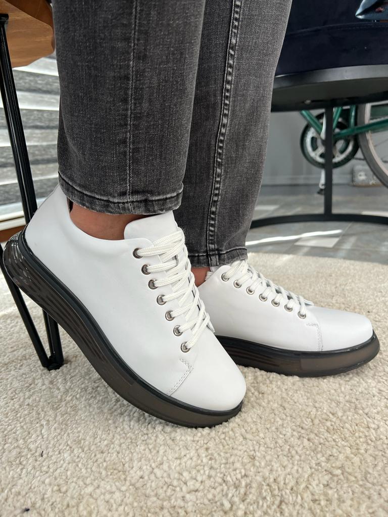 Bojoni Dover White High Top Sneakers 