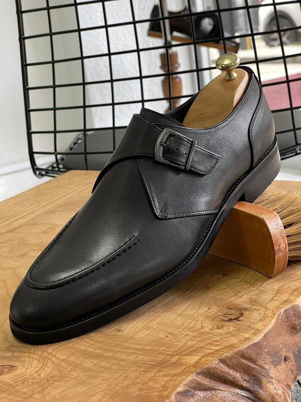 Bojoni Lorentti Black Monk Strap Loafers-baagr.myshopify.com-shoes2-BOJONI