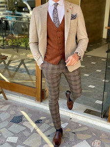Abruzzo Beige Slim Fit Wool Suit-baagr.myshopify.com-suit-BOJONI