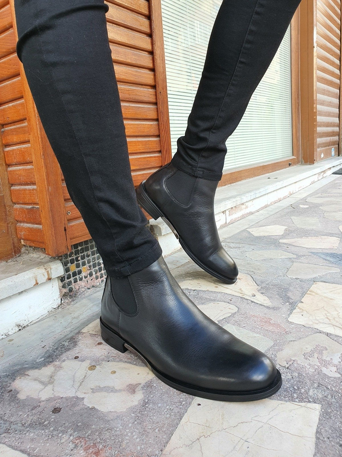 Bojo Genuine Leather Black Boots Shoes-baagr.myshopify.com-shoes2-BOJONI