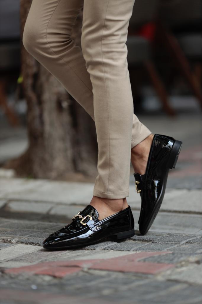 mens black dress loafers Ash Patent Leather Neolite Black Loafers