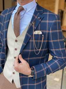 Abruzzo Blue Slim Fit Plaid Suit-baagr.myshopify.com-suit-BOJONI