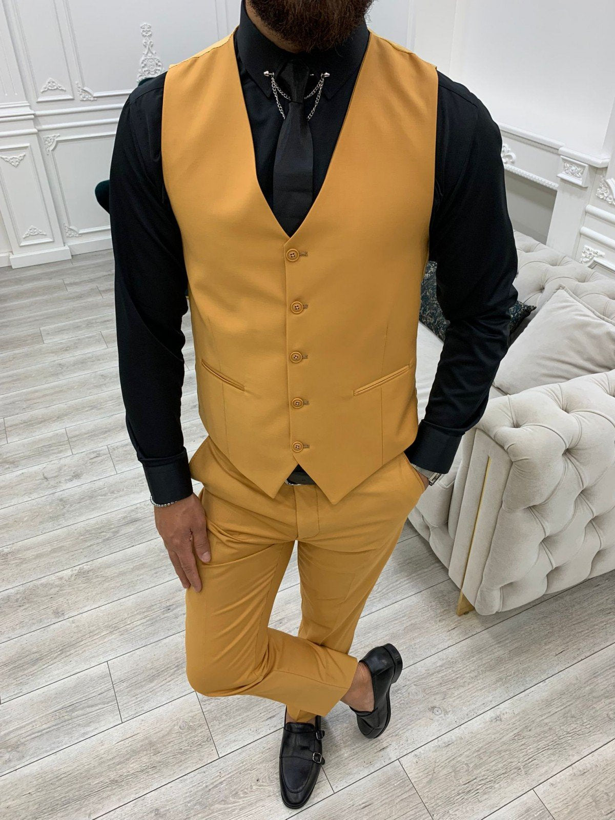 Montreal Mustard Slim Fit Suit-baagr.myshopify.com-1-BOJONI