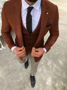 Slim-Fit Suit Vest Camel-baagr.myshopify.com-suit-BOJONI