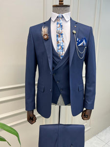 Benson Slim Fit Dark Blue Suit