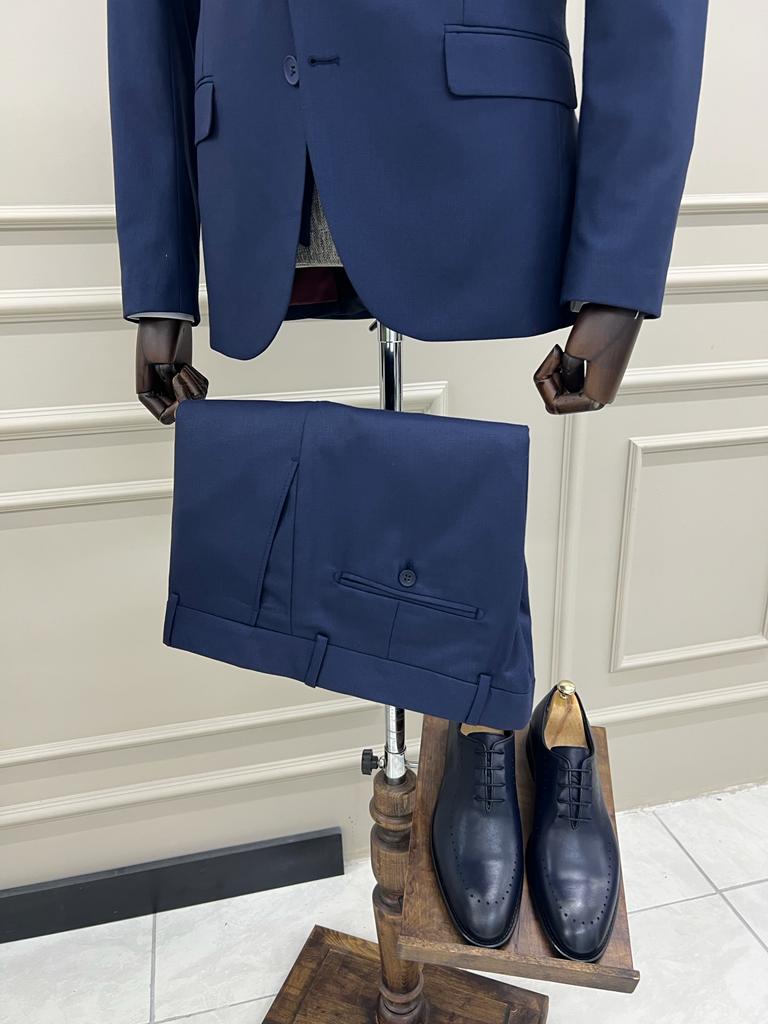 Benson Slim Fit Dark Blue Suit