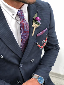 Slim-Fit Striped Double Breasted Suit-baagr.myshopify.com-suit-BOJONI