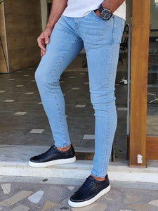 Bastoni Blue Slim Fit Jeans-baagr.myshopify.com-Pants-BOJONI
