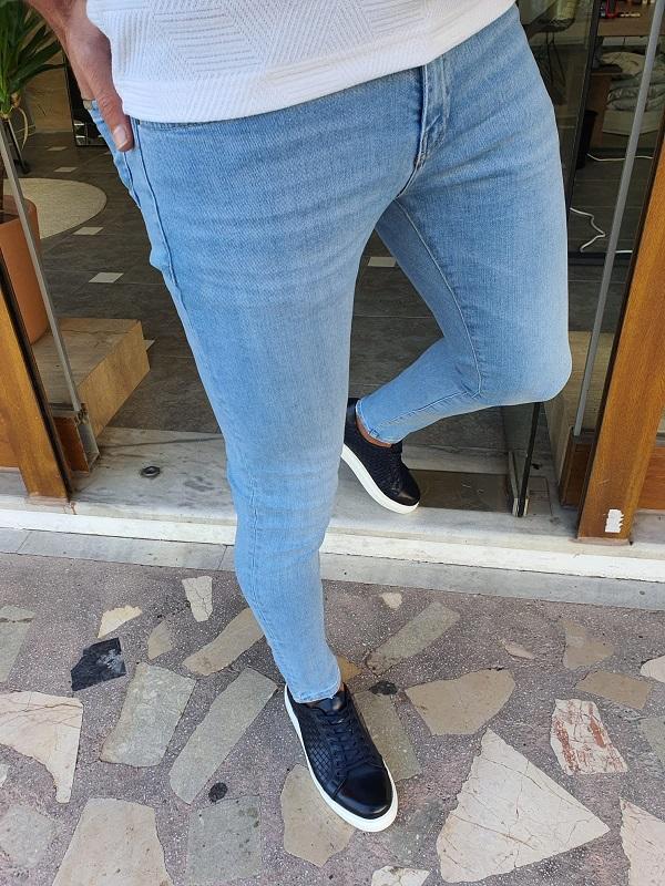 Bastoni Blue Slim Fit Jeans-baagr.myshopify.com-Pants-BOJONI