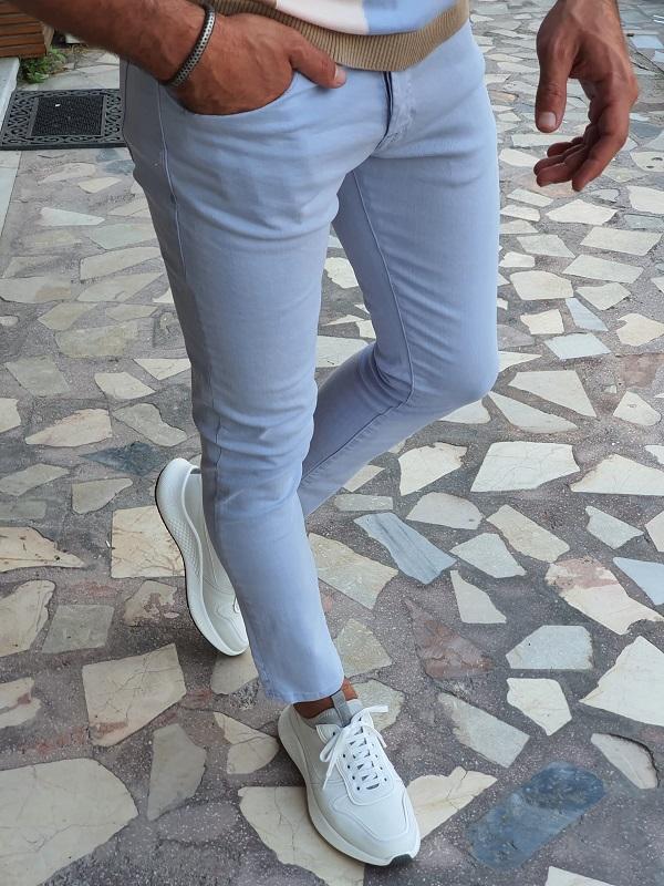 Forenzax Light Blue Slim Fit Jeans-baagr.myshopify.com-Pants-BOJONI