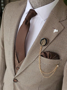 Antinori Beige Slim Fit Notch Lapel Suit-baagr.myshopify.com-suit-BOJONI