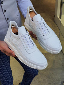 Forenza White Lace Up Shoes-baagr.myshopify.com-shoes2-BOJONI