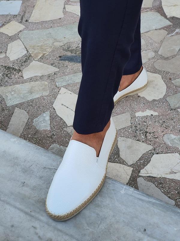mens white dress loafers Men's White Tassel Loafers Leather Slip on Shoes