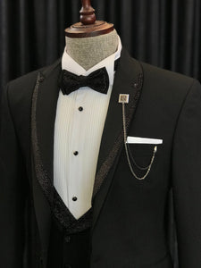 Bojoni Cagliari Black Slim-Fit Tuxedo 3-Piece